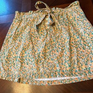 J crew summer floral skirt